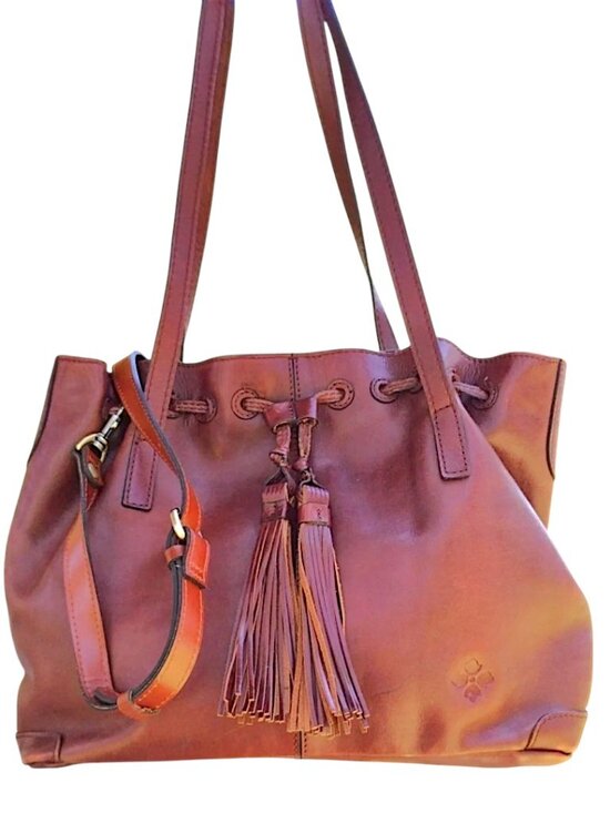 Patricia Nash Handbags - Patricia Nash Leather Whitney Drawstring Tote Bag - 3 Compartment _ Cross. Strap